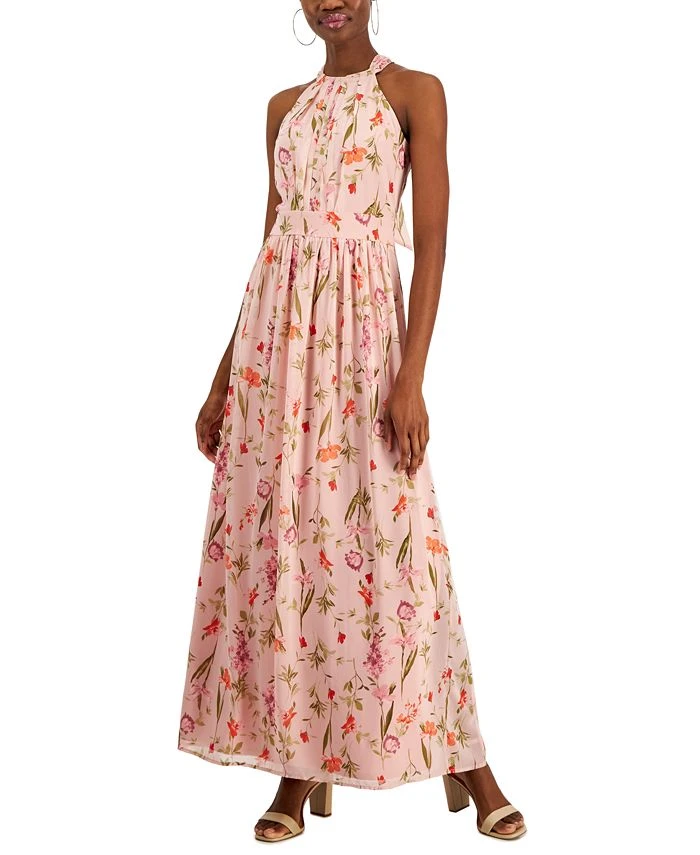 INC International Concepts Women's Floral-Print Halter-Neck Maxi Dress, Created For Macy's 1 INC International Concepts Women's Floral-Print Halter-Neck Maxi Dress, Created For Macy's
