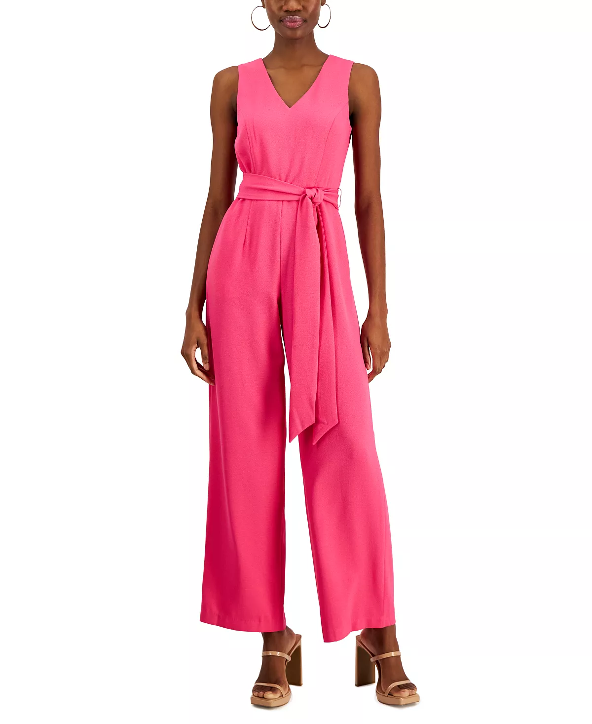 INC International Concepts Women's Sleeveless V-Neck Jumpsuit, Created For Macy's 1 INC International Concepts Women's Sleeveless V-Neck Jumpsuit, Created For Macy's