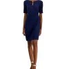 Anne Klein Women's Maryellen Notch-Neck Shift Dress