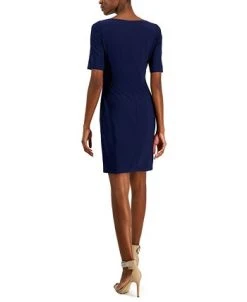 Anne Klein Women's Maryellen Notch-Neck Shift Dress -Anne Klein Sales Store 23220216 fpx