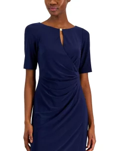 Anne Klein Women's Maryellen Notch-Neck Shift Dress -Anne Klein Sales Store 23220218 fpx