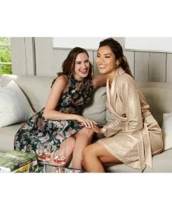 Adrianna Papell Women's Metallic-Knit Tuxedo Dress -Anne Klein Sales Store 23220330 fpx