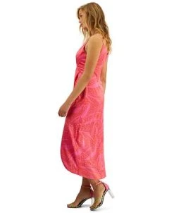 Bar III Women's Twist Detail Printed Faux Wrap Dress, Created For Macy's -Anne Klein Sales Store 23220398 fpx