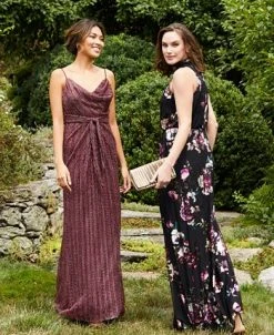 Adrianna Papell Women's Cowl-Neck Tie-Front Dress 11 Adrianna Papell Women's Cowl-Neck Tie-Front Dress -Anne Klein Sales Store 23220461 fpx