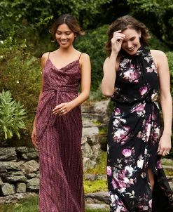 Adrianna Papell Women's Floral-Print Mock-Neck Gown 10 Adrianna Papell Women's Floral-Print Mock-Neck Gown -Anne Klein Sales Store 23220536 fpx