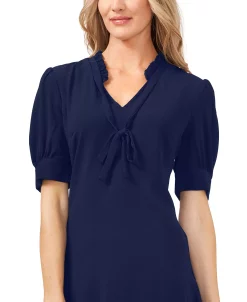 CeCe Ruffled Tie-Neck Dress 11 CeCe Ruffled Tie-Neck Dress -Anne Klein Sales Store 23234497 fpx