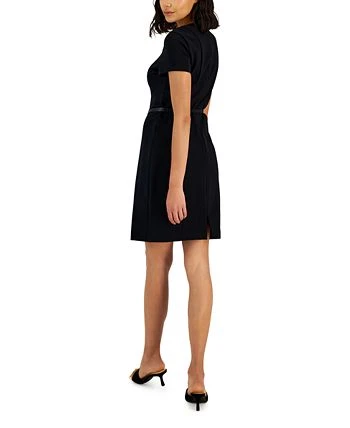 Alfani Women's Short-Sleeve Belted Dress, Created For Macy's 2 Alfani Women's Short-Sleeve Belted Dress, Created For Macy's - Image 2