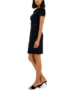 Alfani Women's Short-Sleeve Belted Dress, Created For Macy's 7 Alfani Women's Short-Sleeve Belted Dress, Created For Macy's -Anne Klein Sales Store 23247451 fpx