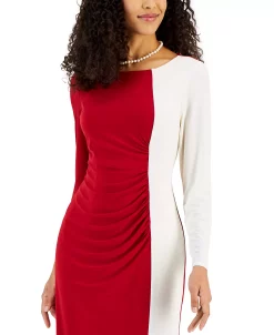 Kasper Women's Quinn Colorblocked Boat-Neck Dress -Anne Klein Sales Store 23252888 fpx