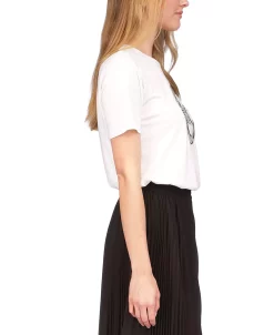 Michael Kors Women's Printed Charm-Logo T-Shirt -Anne Klein Sales Store 23261771 fpx