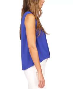 Michael Kors Women's Crepe Chain Faux-Wrap Top -Anne Klein Sales Store 23261796 fpx