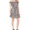 Michael Kors Women's Zebra-Print Off-The-Shoulder Dress
