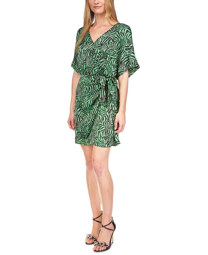 Michael Kors Women's Zebra-Print Tie Dress 1 Michael Kors Women's Zebra-Print Tie Dress
