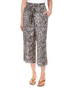 Michael Kors Women's Metallic Zebra-Print Pants