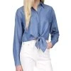 Michael Kors Women's Chambray Tie-Front Shirt