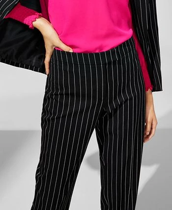 Anne Klein Women's Pinstripe Straight-Leg Pants 3 Anne Klein Women's Pinstripe Straight-Leg Pants - Image 3