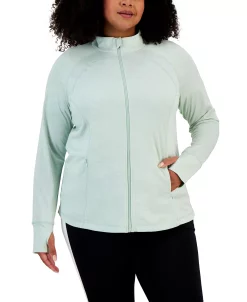 ID Ideology Women's Essentials Performance Zip Jacket, Created For Macy's -Anne Klein Sales Store 23275672 fpx