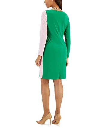 Kasper Women's Quinn Colorblocked Boat-Neck Dress 2 Kasper Women's Quinn Colorblocked Boat-Neck Dress - Image 2