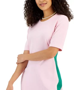 Kasper Women's Ellen Crewneck Side-Stripe Shift Dress -Anne Klein Sales Store 23289603 fpx