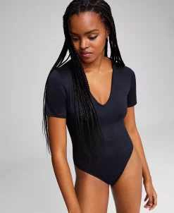 And Now This Women's Short-Sleeve V-Neck Bodysuit