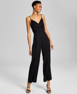 And Now This Women's Sleeveless Pull-On Wide-Leg Jumpsuit