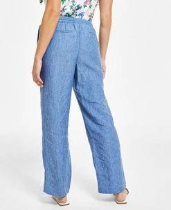 Charter Club Women's Linen Drawstring-Waist Pants, Created For Macy's -Anne Klein Sales Store 23306039 fpx