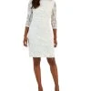 Kasper Women's Laurissa Lace 3/4-Sleeve Sheath Dress