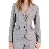 Kasper Women's Plaid Two-Button Notch-Collar Jacket