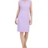 Kasper Notched-Neck Sheath Dress
