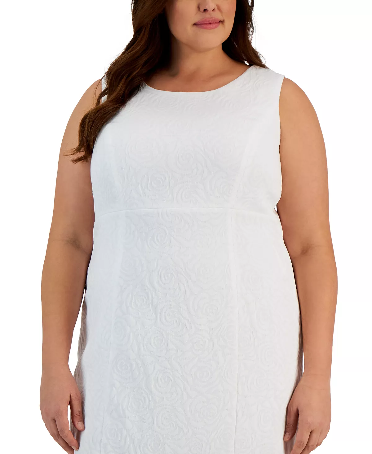 Kasper Plus Size Jacquard Empire-Seam Dress 4 Kasper Plus Size Jacquard Empire-Seam Dress - Image 4