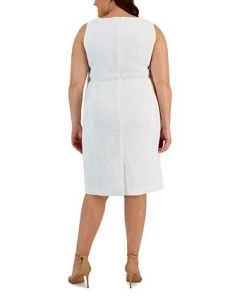 Kasper Plus Size Jacquard Empire-Seam Dress 6 Kasper Plus Size Jacquard Empire-Seam Dress -Anne Klein Sales Store 23314994 fpx