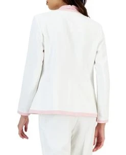 Kasper Women's Stretch Crepe Framed Open-Front Jacket -Anne Klein Sales Store 23315102 fpx