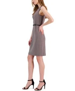 Kasper Women's Link-Print V-Neck Sheath Dress -Anne Klein Sales Store 23315291 fpx