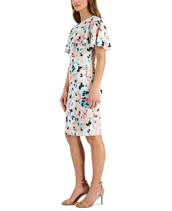 Kasper Women's Floral-Print Scuba Crepe Sheath Dress 3 Kasper Women's Floral-Print Scuba Crepe Sheath Dress - Image 3