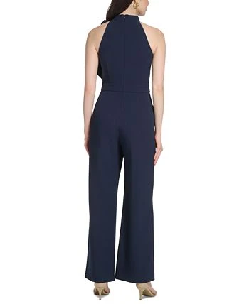 Vince Camuto Women's Signature Stretch Crepe Bow-Neck Halter Jumpsuit 2 Vince Camuto Women's Signature Stretch Crepe Bow-Neck Halter Jumpsuit - Image 2