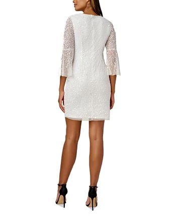 Adrianna Papell Women's Beaded Bell-Sleeve Sheath Dress 2 Adrianna Papell Women's Beaded Bell-Sleeve Sheath Dress - Image 2