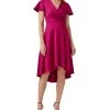 Adrianna Papell Women's Draped Flutter-Sleeve Dress