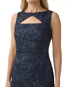 Adrianna Papell Women's Metallic Jacquard Sheath Dress 6 Adrianna Papell Women's Metallic Jacquard Sheath Dress -Anne Klein Sales Store 23334659 fpx