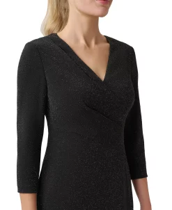 Adrianna Papell Women's Metallic Flounce-Hem Dress 6 Adrianna Papell Women's Metallic Flounce-Hem Dress -Anne Klein Sales Store 23334677 fpx