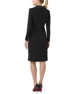 Adrianna Papell Women's Jersey Tuxedo Sheath Dress 5 Adrianna Papell Women's Jersey Tuxedo Sheath Dress -Anne Klein Sales Store 23334699 fpx