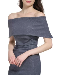 Vince Camuto Women's Off-The-Shoulder Collared Dress -Anne Klein Sales Store 23337176 fpx