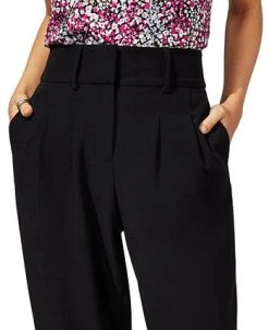 Bar III Women's Pleat-Front Mid-Rise Ankle Pants, Created For Macy's -Anne Klein Sales Store 23338753 fpx