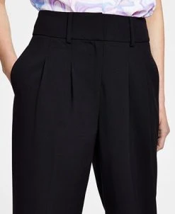 Bar III Women's Bi-Stretch Pleated Straight-Leg Ankle Pants, Created For Macy's 8 Bar III Women's Bi-Stretch Pleated Straight-Leg Ankle Pants, Created For Macy's -Anne Klein Sales Store 23358938 fpx