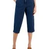 Karen Scott Women's Denim Comfort Capri Pants, Created For Macy's