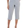 Karen Scott Women's Corded Striped Capri Pants, Created For Macy's