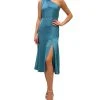 Sam Edelman Women's One-Shoulder Slit-Hem Midi Dress
