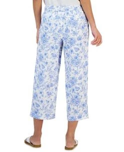 Charter Club Women's Linen Toile Cropped Pants, Created For Macy's -Anne Klein Sales Store 23379546 fpx