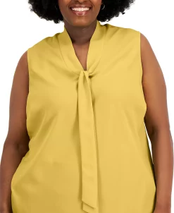 Kasper Plus Size Bow Top -Anne Klein Sales Store 23389169 fpx