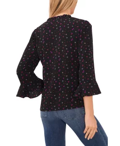 CeCe Women's Floral-Print Ruffled 3/4-Sleeve Blouse 13 CeCe Women's Floral-Print Ruffled 3/4-Sleeve Blouse -Anne Klein Sales Store 23399725 fpx