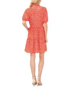 CeCe Women's Tiered V-Neck Baby Doll Dress -Anne Klein Sales Store 23411956 fpx